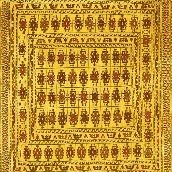 Square Persian Yellow Traditional Rug, tr2766yw