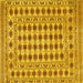 Square Persian Yellow Traditional Rug, tr2766yw