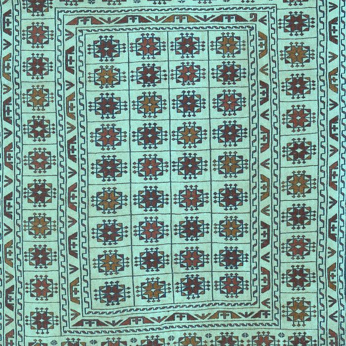 Machine Washable Persian Light Blue Traditional Rug, wshtr2766lblu