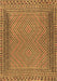 Machine Washable Southwestern Brown Country Rug, wshtr2767brn