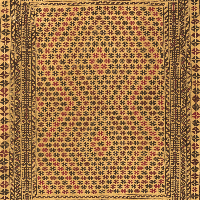 Machine Washable Southwestern Brown Country Rug, wshtr2767brn