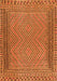 Southwestern Orange Country Rug, tr2767org