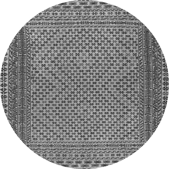 Square Southwestern Gray Country Rug, tr2767gry