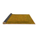 Sideview of Southwestern Yellow Country Rug, tr2767yw