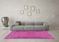 Machine Washable Southwestern Pink Country Rug, wshtr2767pnk