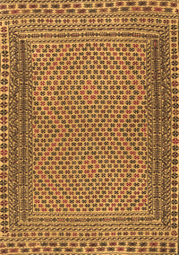 Southwestern Brown Country Rug, tr2767brn