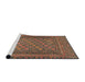 Sideview of Machine Washable Traditional Peru Brown Rug, wshtr2768