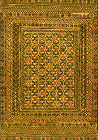 Southwestern Yellow Country Rug, tr2768yw