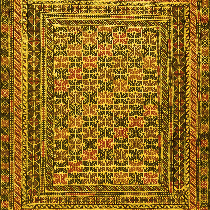 Southwestern Yellow Country Rug, tr2768yw