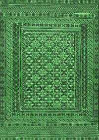 Southwestern Emerald Green Country Rug, tr2768emgrn