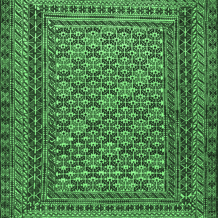 Southwestern Emerald Green Country Rug, tr2768emgrn