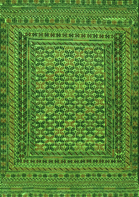 Southwestern Green Country Rug, tr2768grn