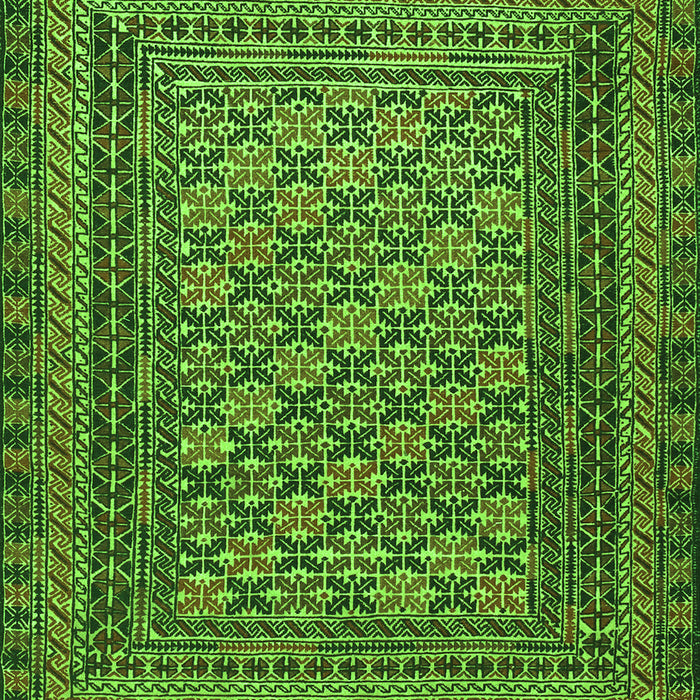 Southwestern Green Country Rug, tr2768grn