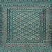 Square Southwestern Light Blue Country Rug, tr2768lblu