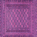 Square Southwestern Purple Country Rug, tr2768pur