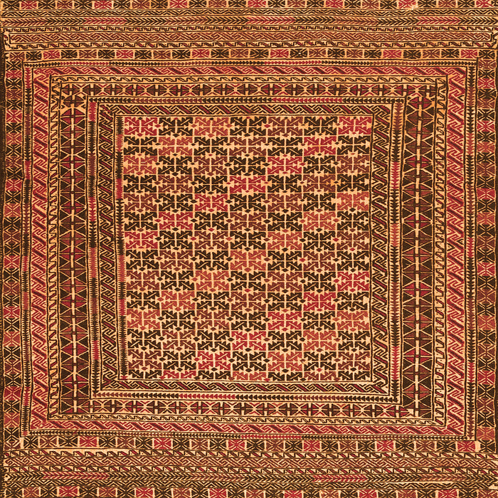 Serging Thickness of Southwestern Orange Country Rug, tr2768org