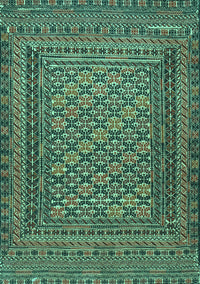 Southwestern Turquoise Country Rug, tr2768turq