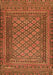 Southwestern Orange Country Rug, tr2768org