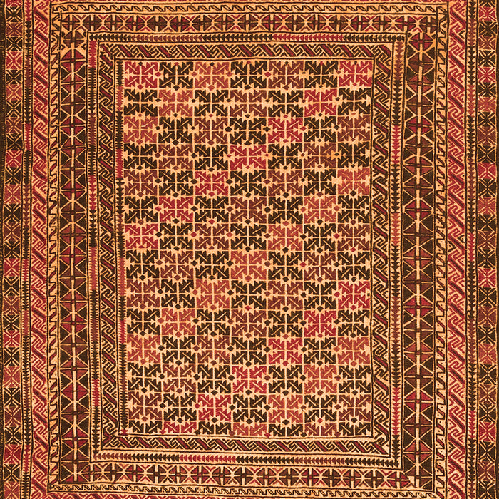 Southwestern Orange Country Rug, tr2768org