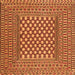 Serging Thickness of Southwestern Orange Country Rug, tr2769org