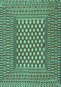 Southwestern Turquoise Country Rug, tr2769turq