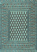 Southwestern Light Blue Country Rug, tr2769lblu