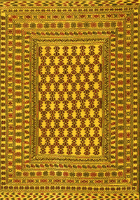 Southwestern Yellow Country Rug, tr2769yw