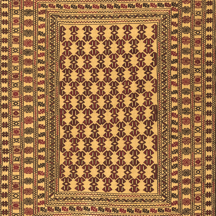 Machine Washable Southwestern Brown Country Rug, wshtr2769brn