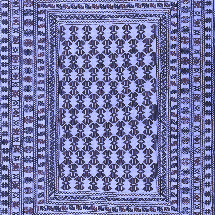 Machine Washable Southwestern Blue Country Rug, wshtr2769blu