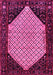 Machine Washable Persian Pink Traditional Rug, wshtr276pnk