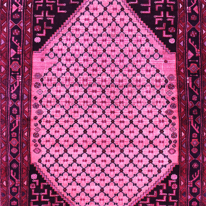 Machine Washable Persian Pink Traditional Rug, wshtr276pnk