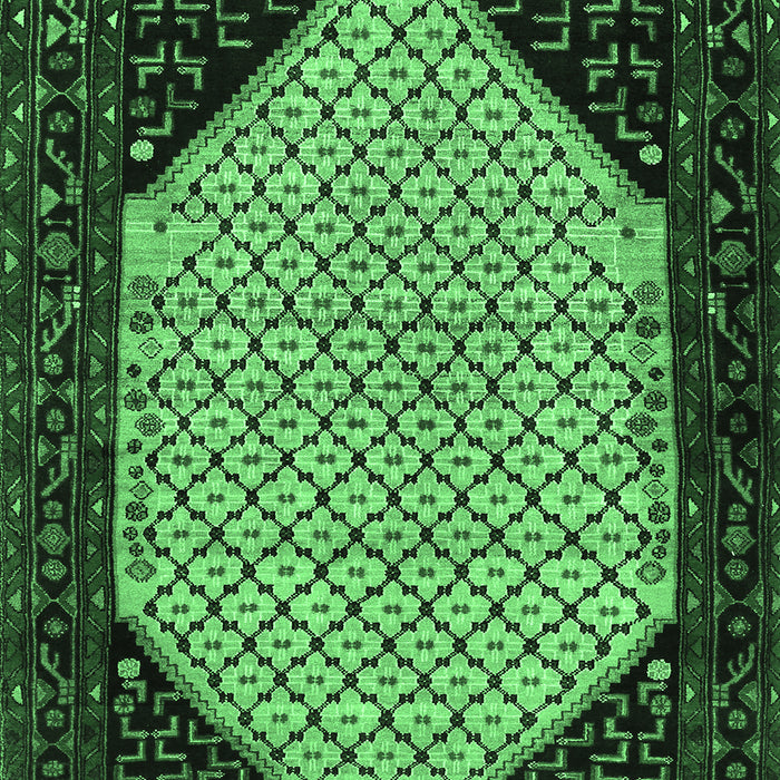 Persian Emerald Green Traditional Rug, tr276emgrn