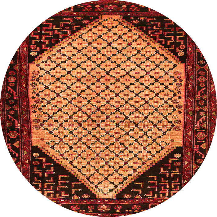 Square Persian Orange Traditional Rug, tr276org