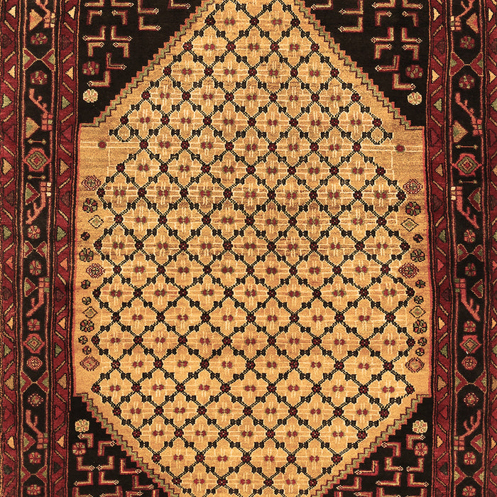 Machine Washable Persian Brown Traditional Rug, wshtr276brn