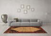 Machine Washable Persian Brown Traditional Rug in a Living Room,, wshtr276brn