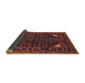Sideview of Traditional Chestnut Brown Persian Rug, tr277