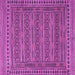 Square Southwestern Purple Country Rug, tr2770pur