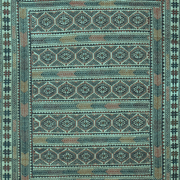 Southwestern Light Blue Country Rug, tr2770lblu