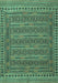 Southwestern Turquoise Country Rug, tr2770turq