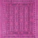 Square Southwestern Pink Country Rug, tr2770pnk