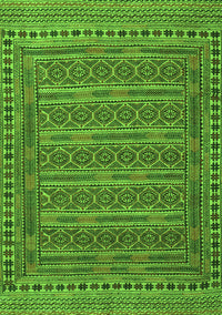 Southwestern Green Country Rug, tr2770grn