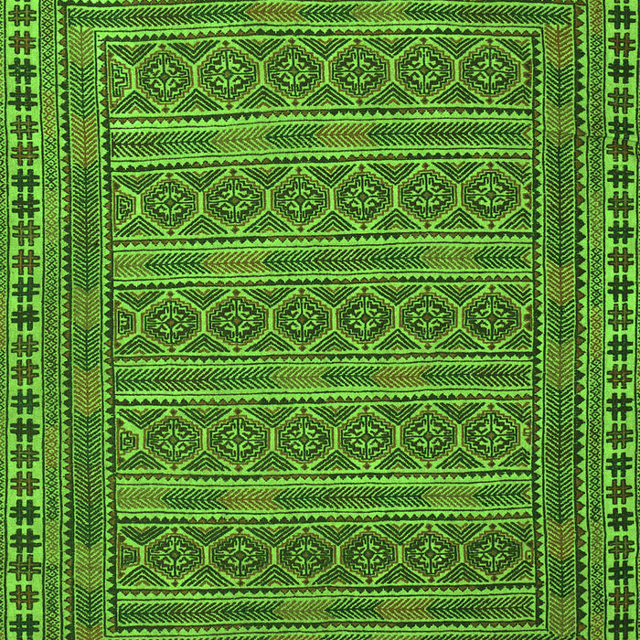 Southwestern Green Country Rug, tr2770grn