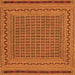 Serging Thickness of Southwestern Orange Country Rug, tr2771org