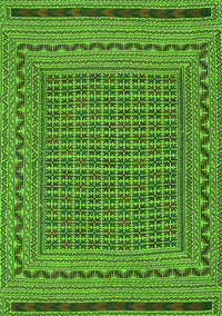 Southwestern Green Country Rug, tr2771grn