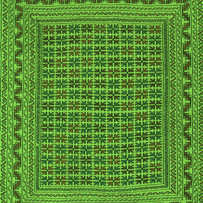 Southwestern Green Country Rug, tr2771grn