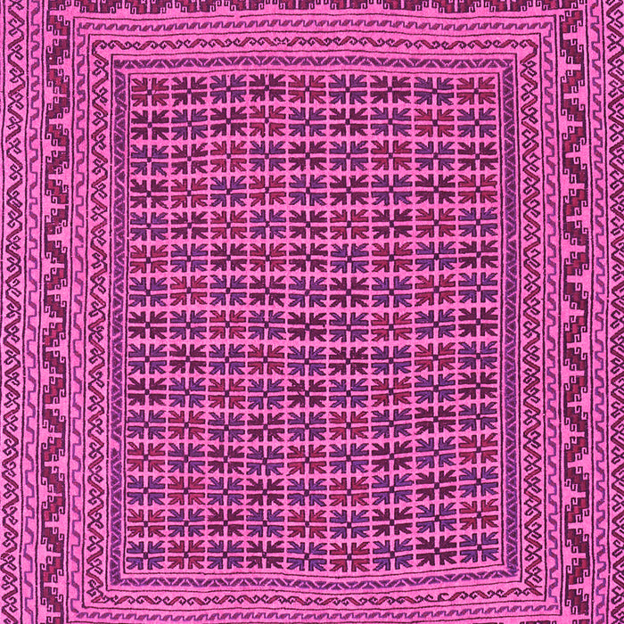 Machine Washable Southwestern Pink Country Rug, wshtr2771pnk