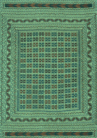 Southwestern Turquoise Country Rug, tr2771turq