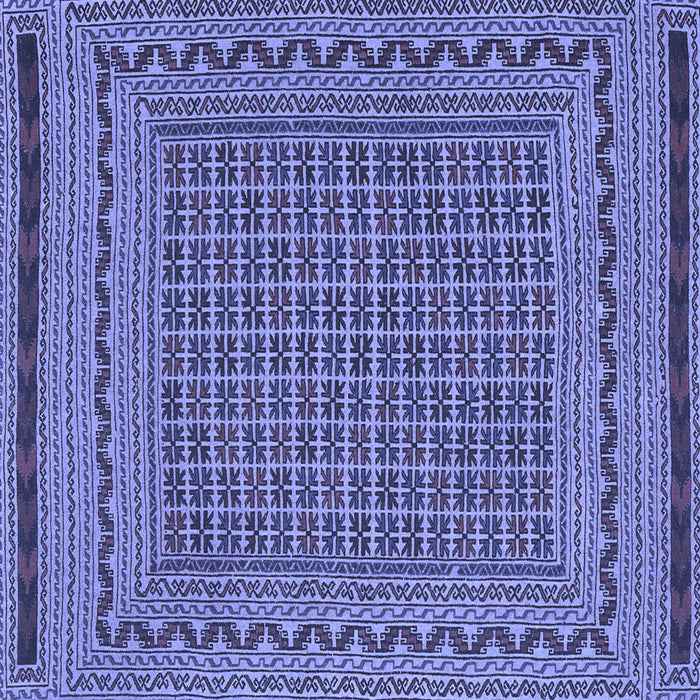 Square Southwestern Blue Country Rug, tr2771blu