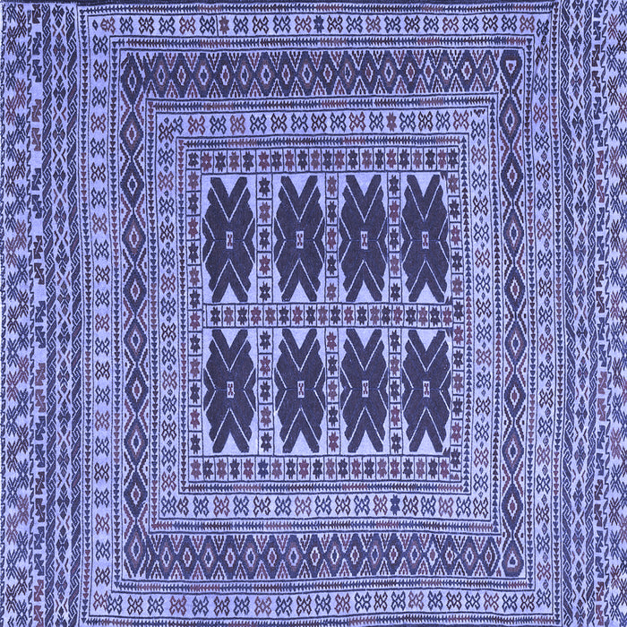 Square Southwestern Blue Country Rug, tr2772blu