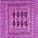 Square Southwestern Purple Country Rug, tr2772pur